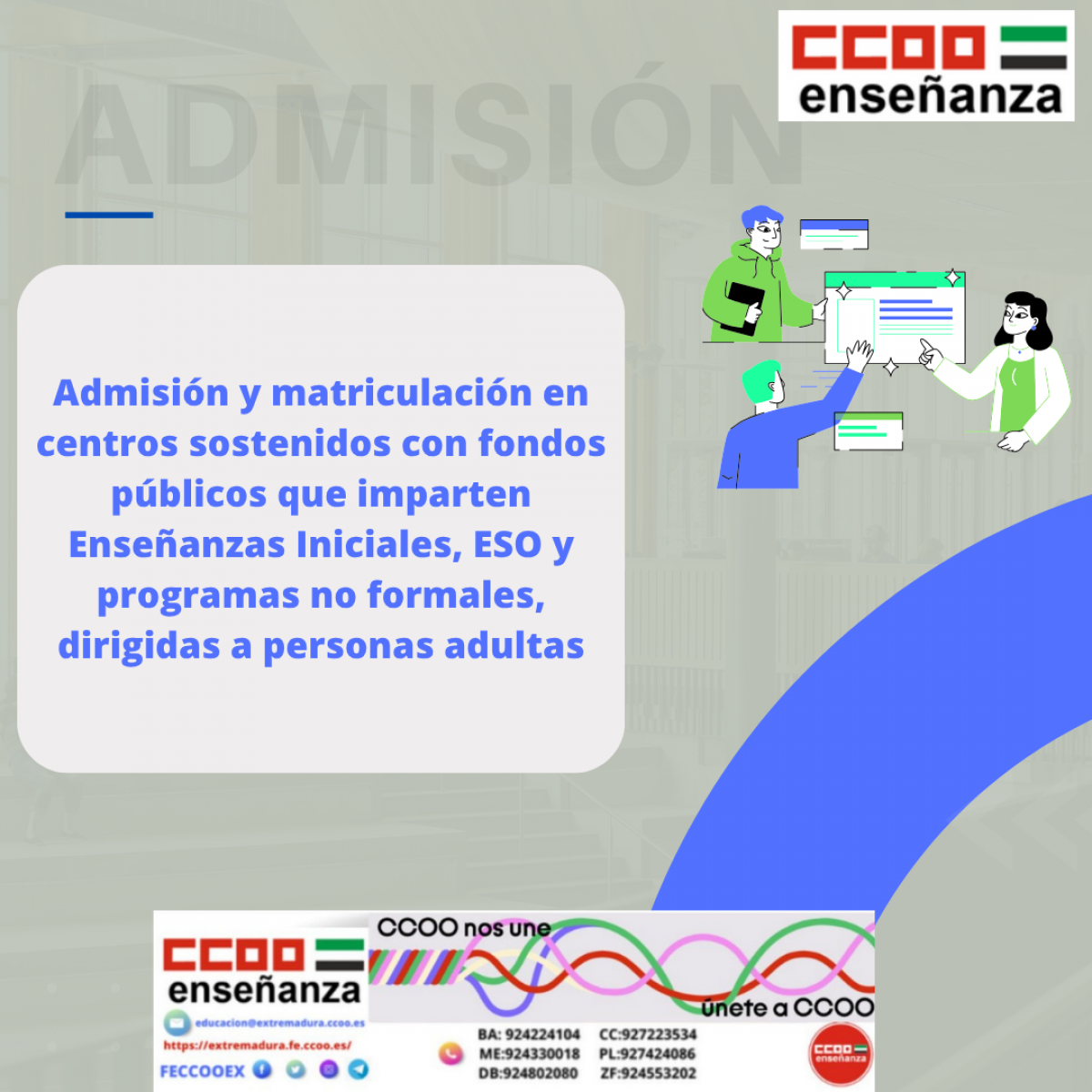 Admisin personas adultas