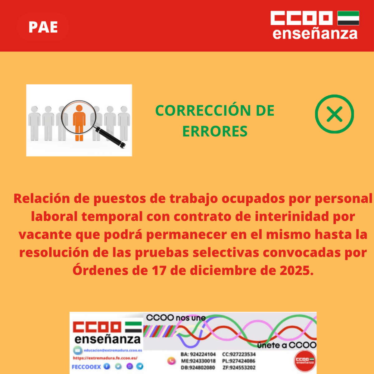 Corrección de errores