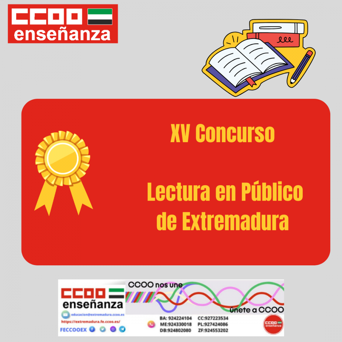 XV Concurso Lenctura en público de Extremadura