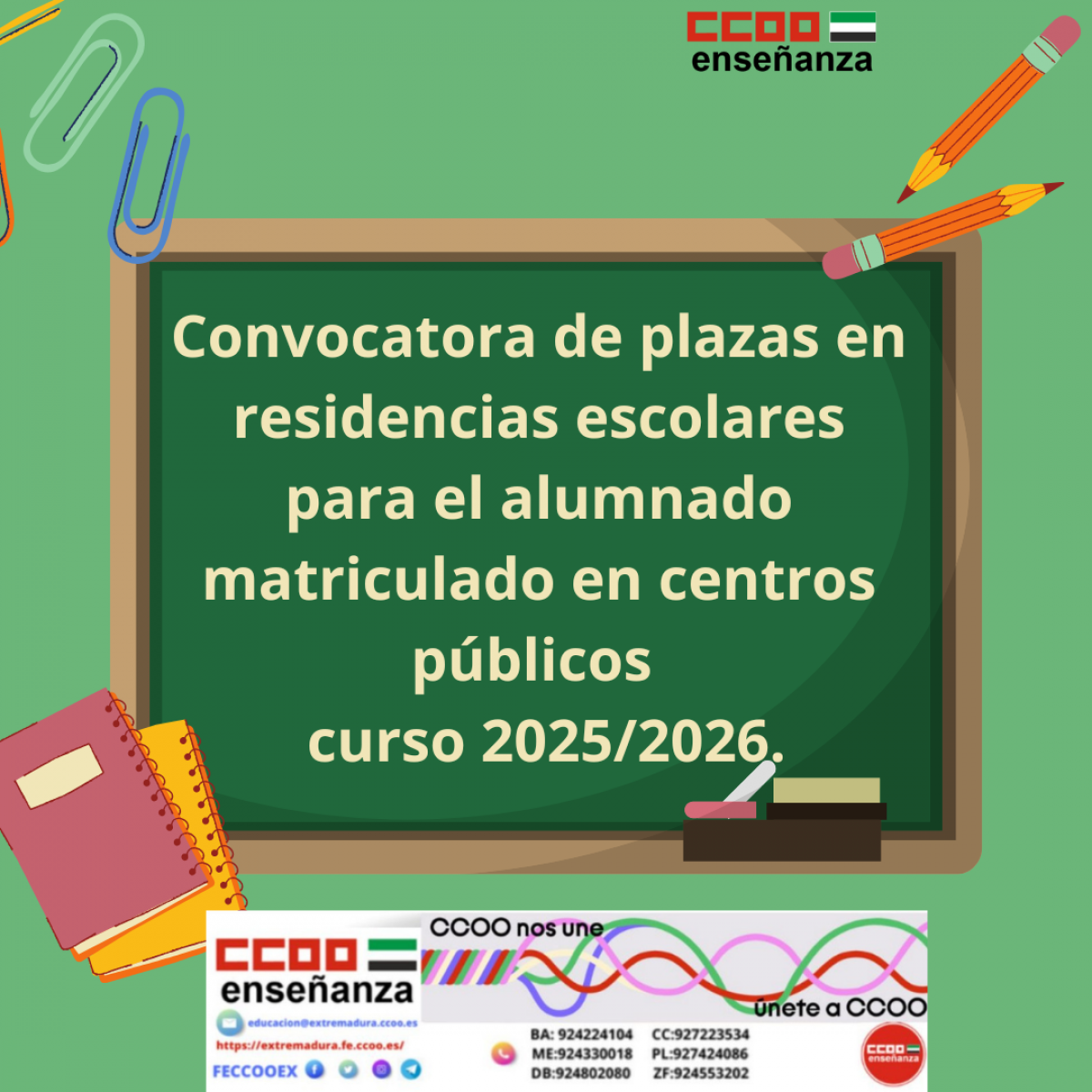convocatoria residencias escolares curso 2025-2026