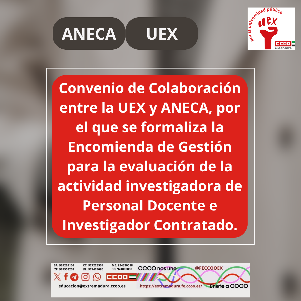 Convenio Uex ANECA
