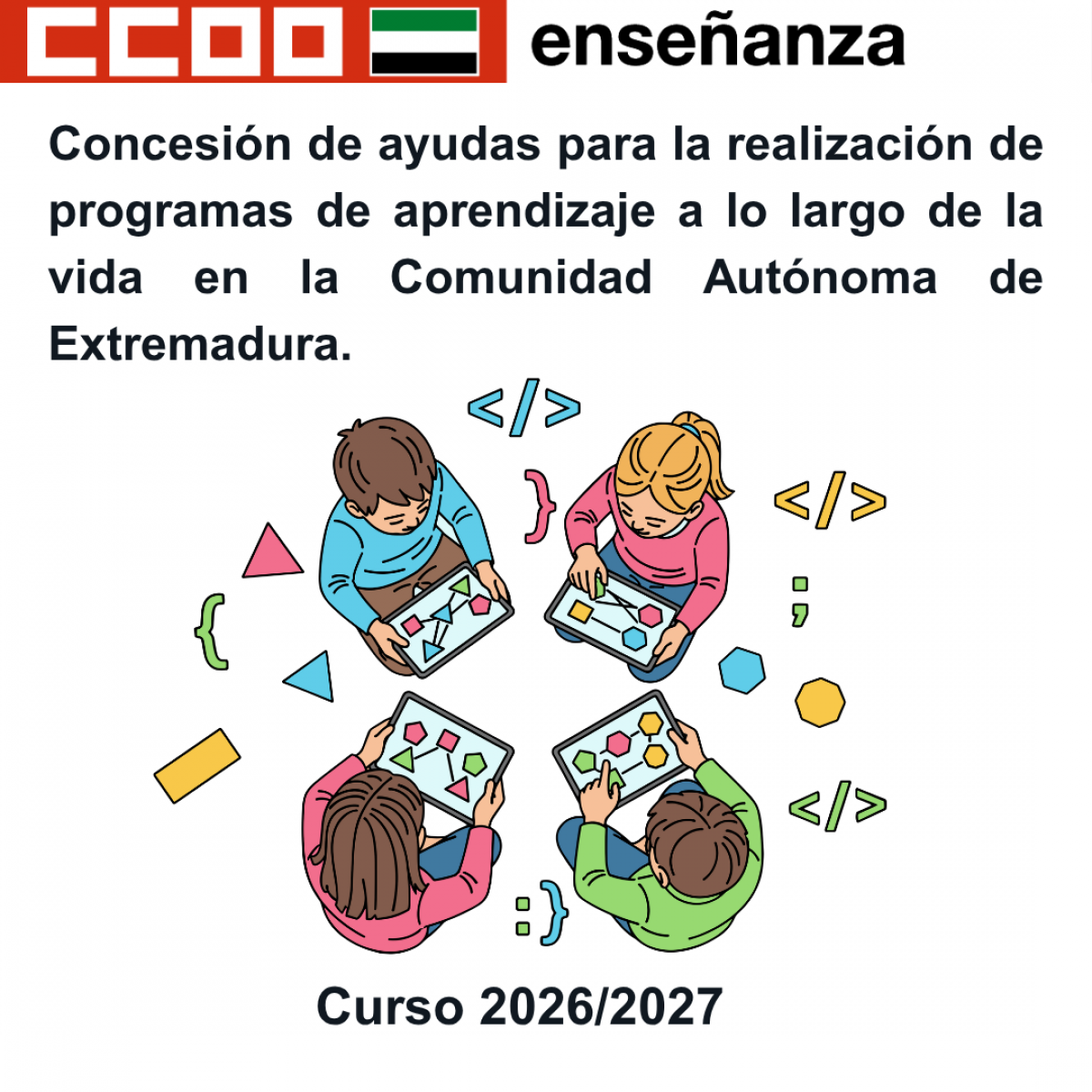 Concesión de ayudas para la realización de programas de aprendizaje a lo largo de la vida en la Comunidad Autónoma de Extremadura.