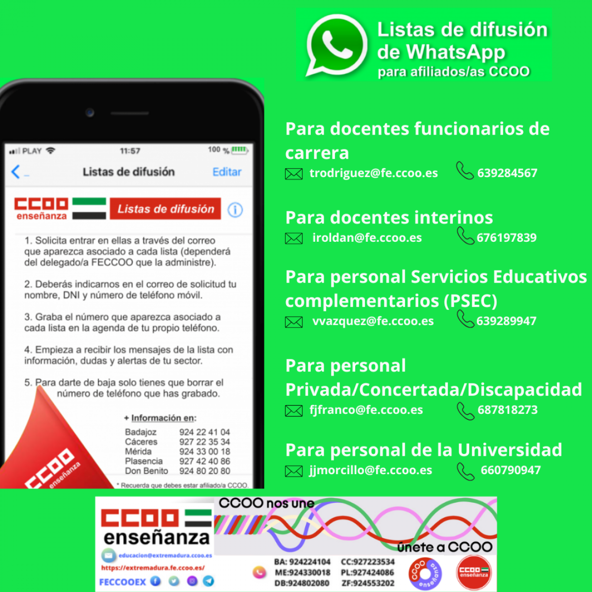 Listas de difusin de WhatsApp