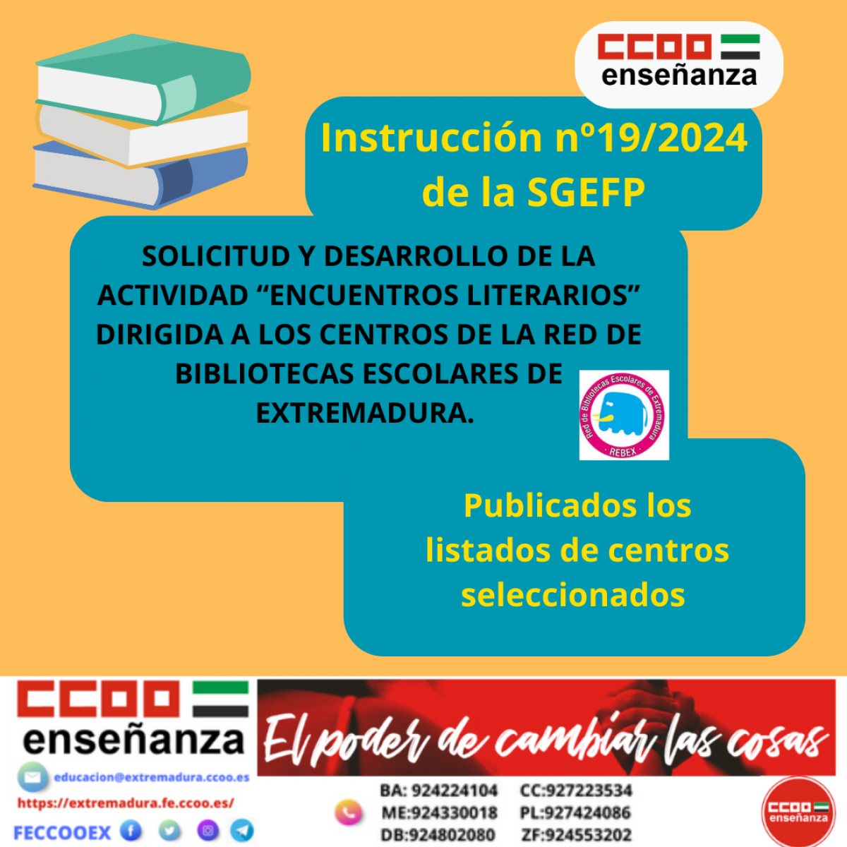 Instruccion 19 de Encuentros literarios