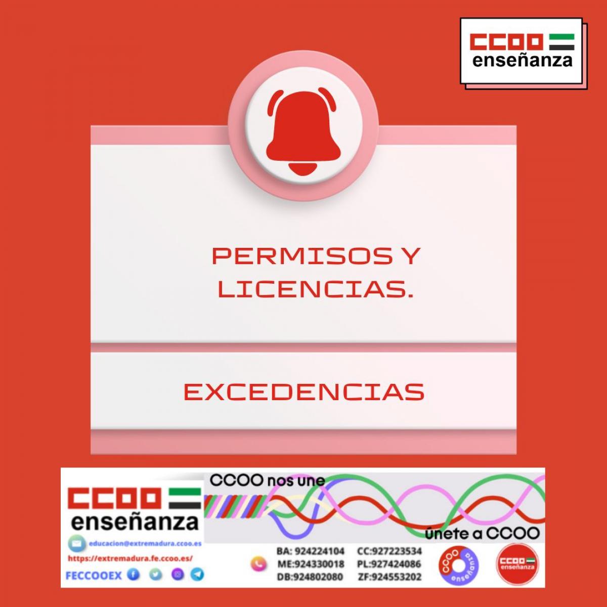 PERMISOS Y LICENCIAS. EXCEDENCIAS.