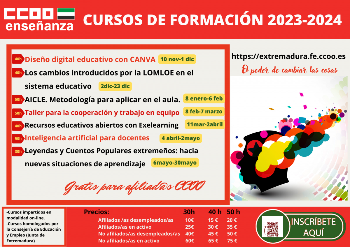 CURSOS DE FORMACIÓN 2023-2024