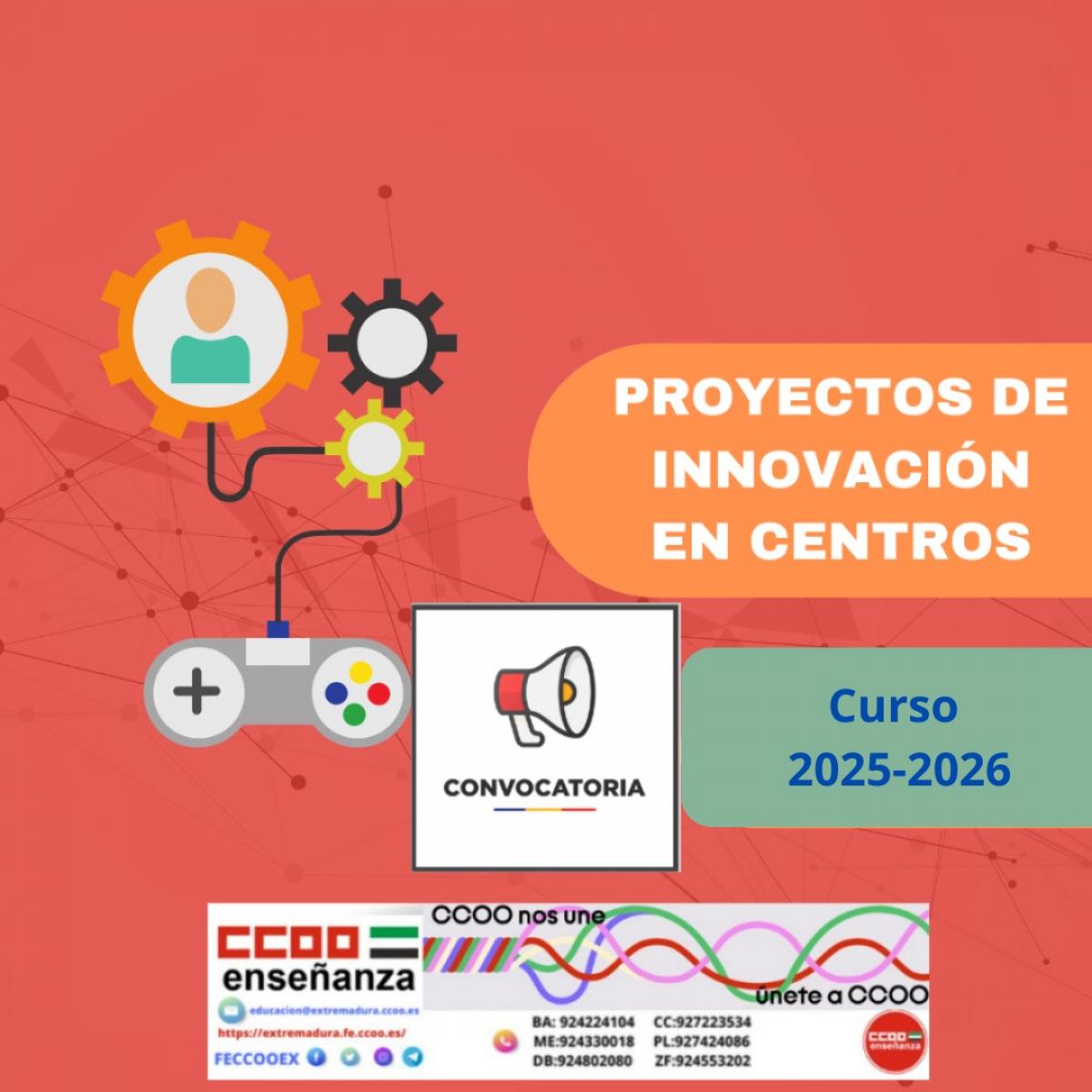Proyectos innovacin Educativa. Curso 2025-26