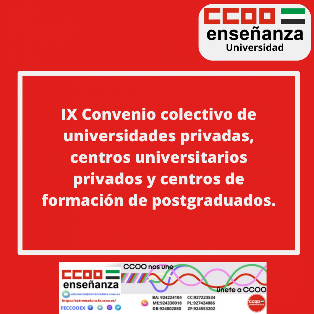 IX Conveio colectivo de Universidades Privadas