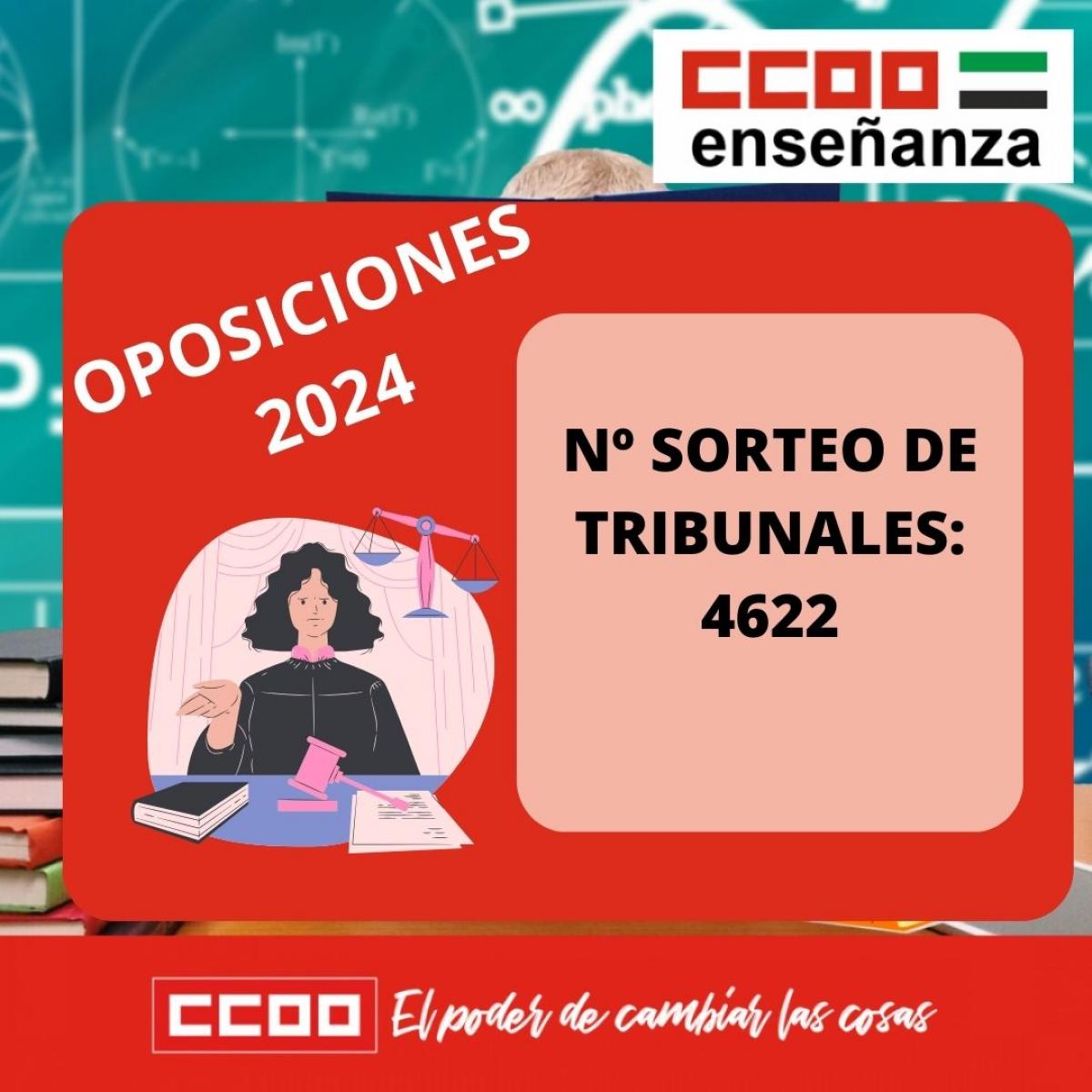 Nº SORTEO TRIBUNALES OPOSICIONES 2024