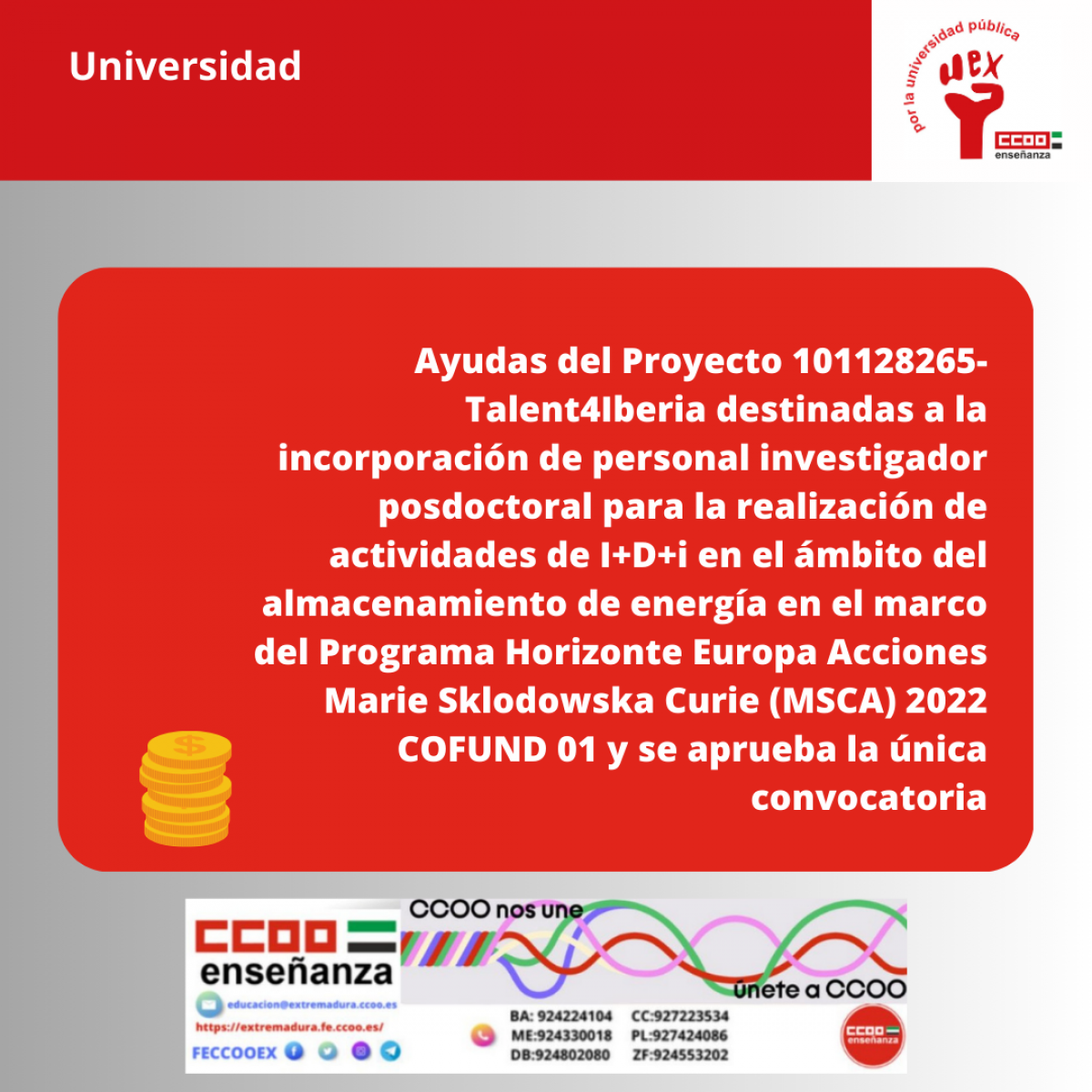 Ayudas a la incorporación de Personal investigador podoctoral