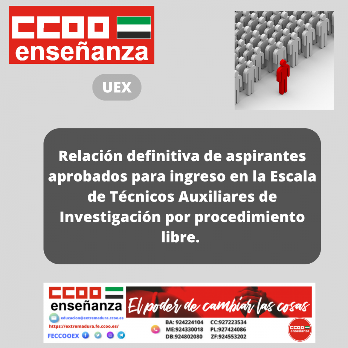 Relacion definitiva Tcnicos Auxiliares de Investigacin por procedimiento libre
