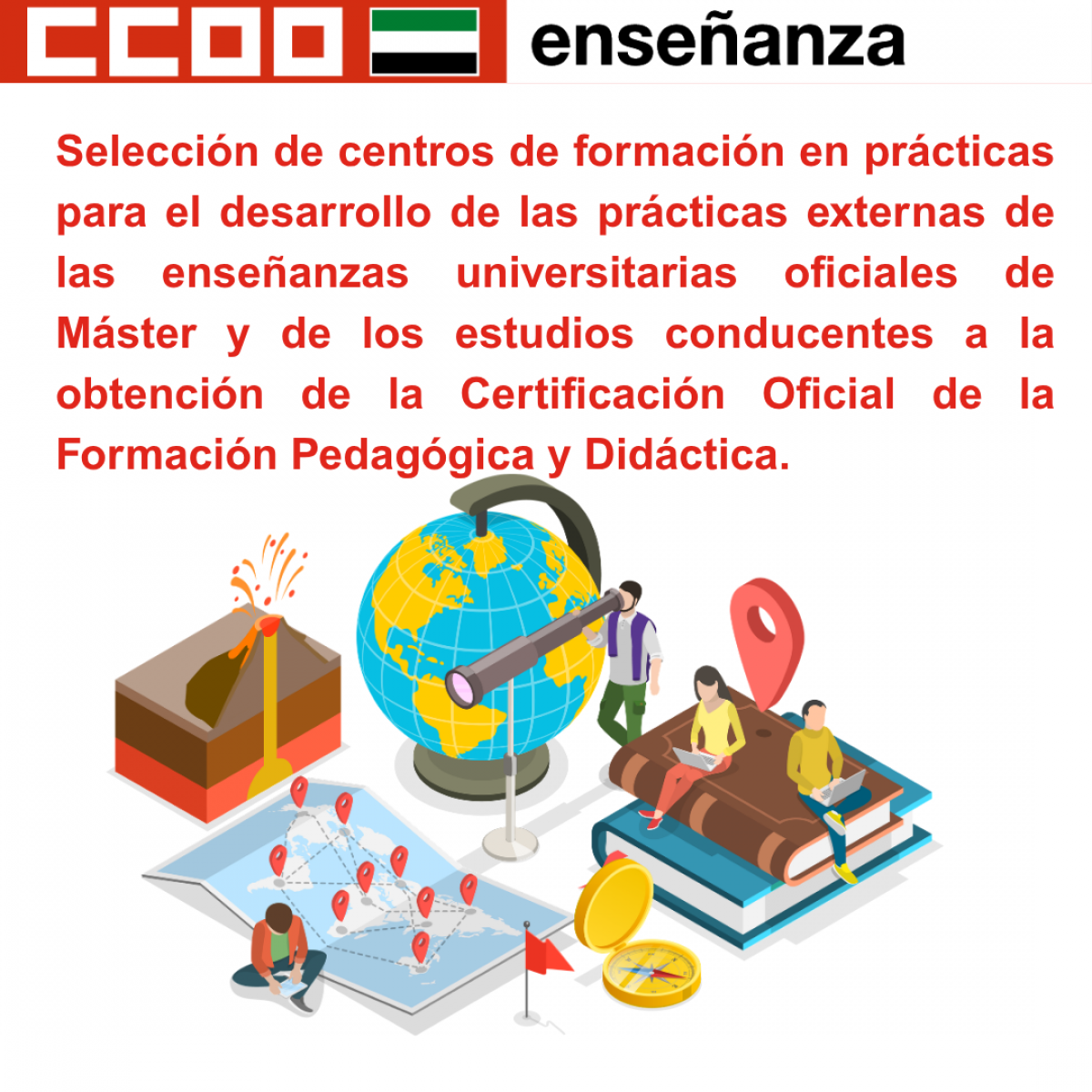 Selección de centros de formación en prácticas