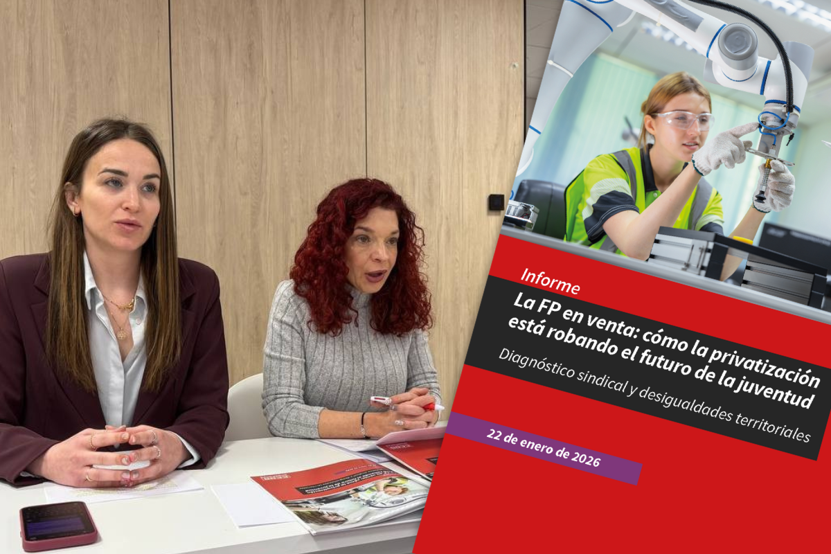 El sindicato denuncia que el acceso a la FP depende cada vez más del lugar donde se vive y de la capacidad económica de las familias