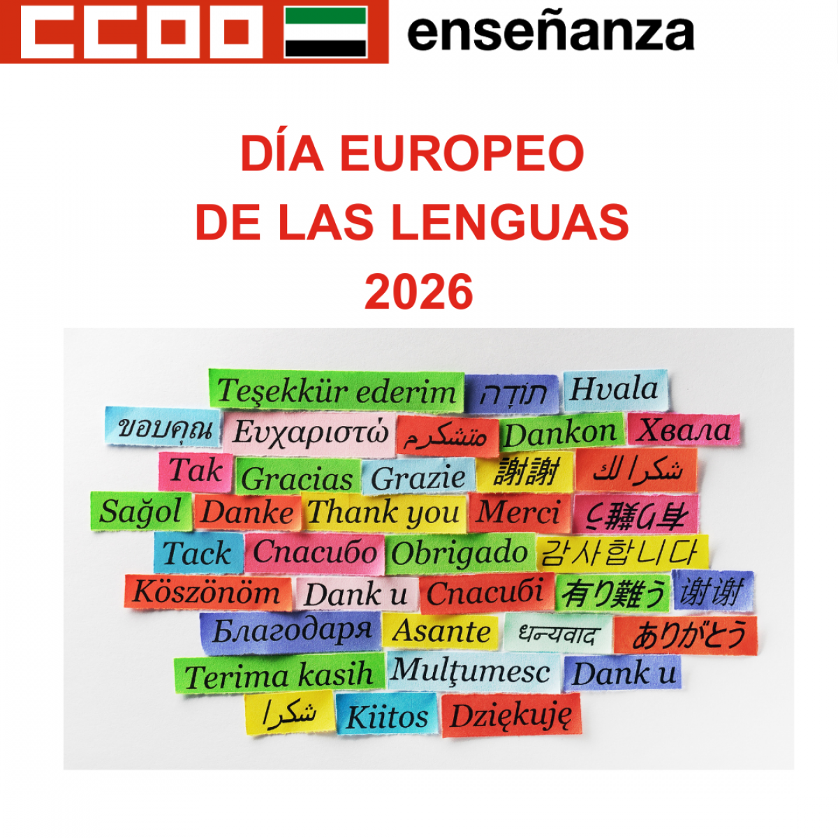 DÍA EUROPEO DE LAS LENGUAS 2026
