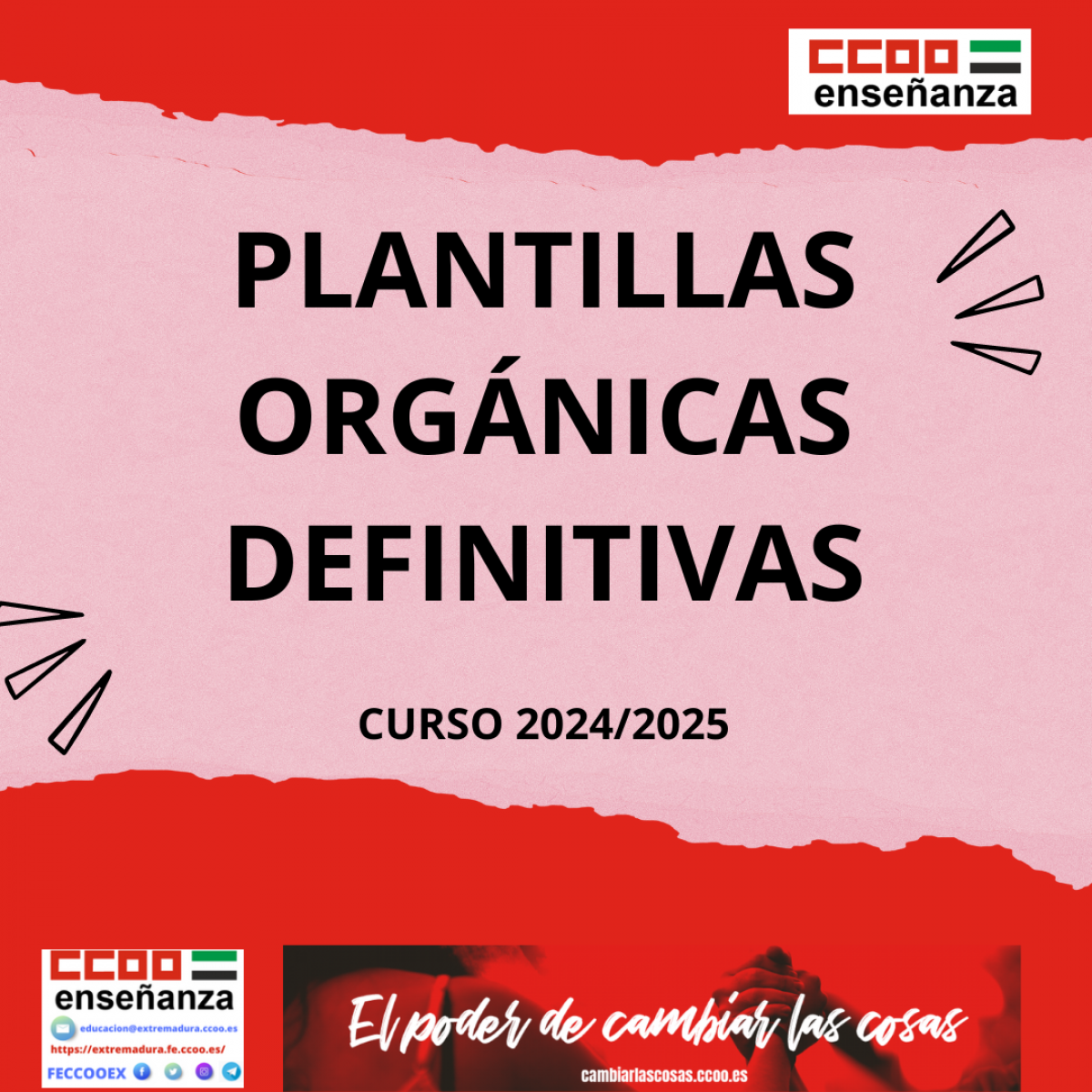 Plantilla orgánica definitiva curso 2024-2025