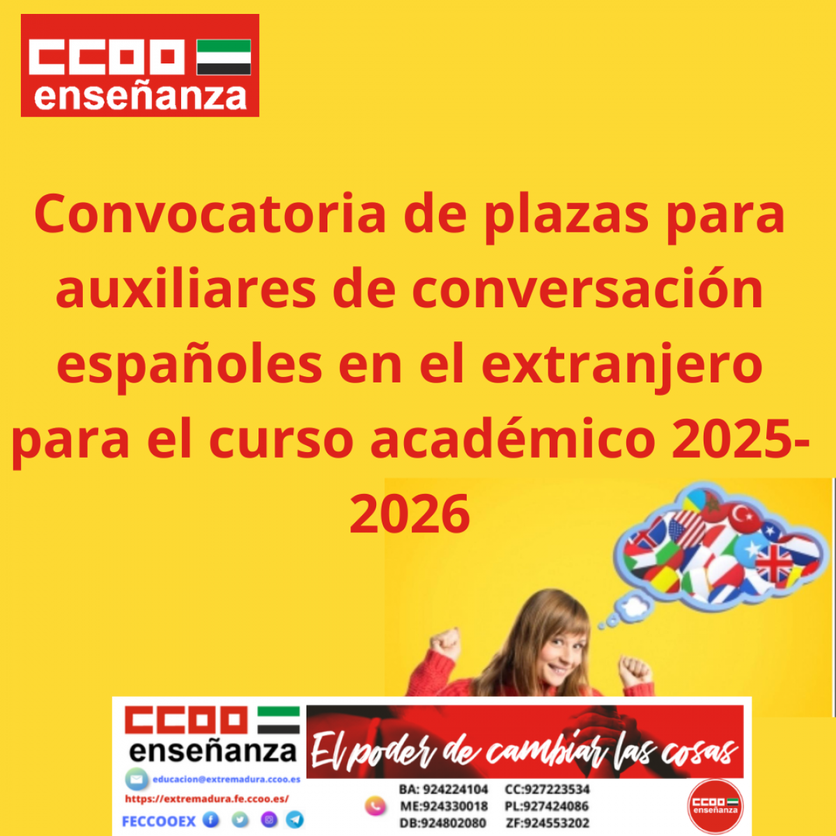 convatoria plazas auxiliares de conversacin