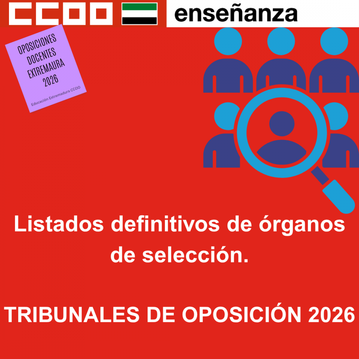 Listados definitivos de órganos de selección