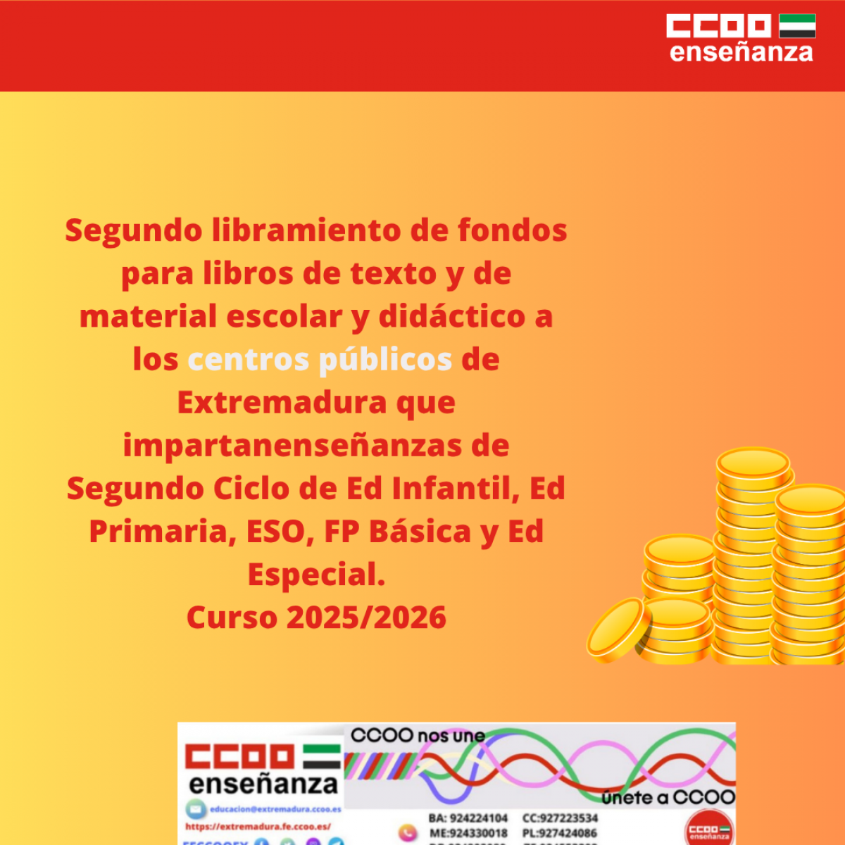 Segundo libramiento de fondos