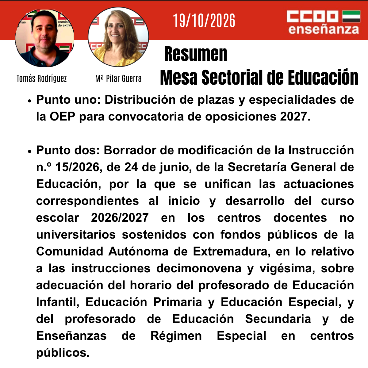 Resumen Mesa Sectorial de Educación