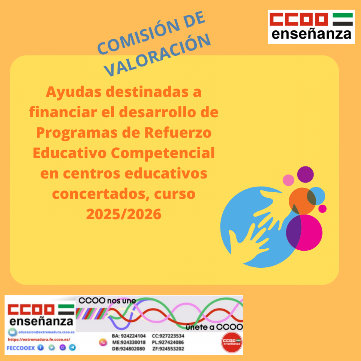 Comisión valoración ayudas