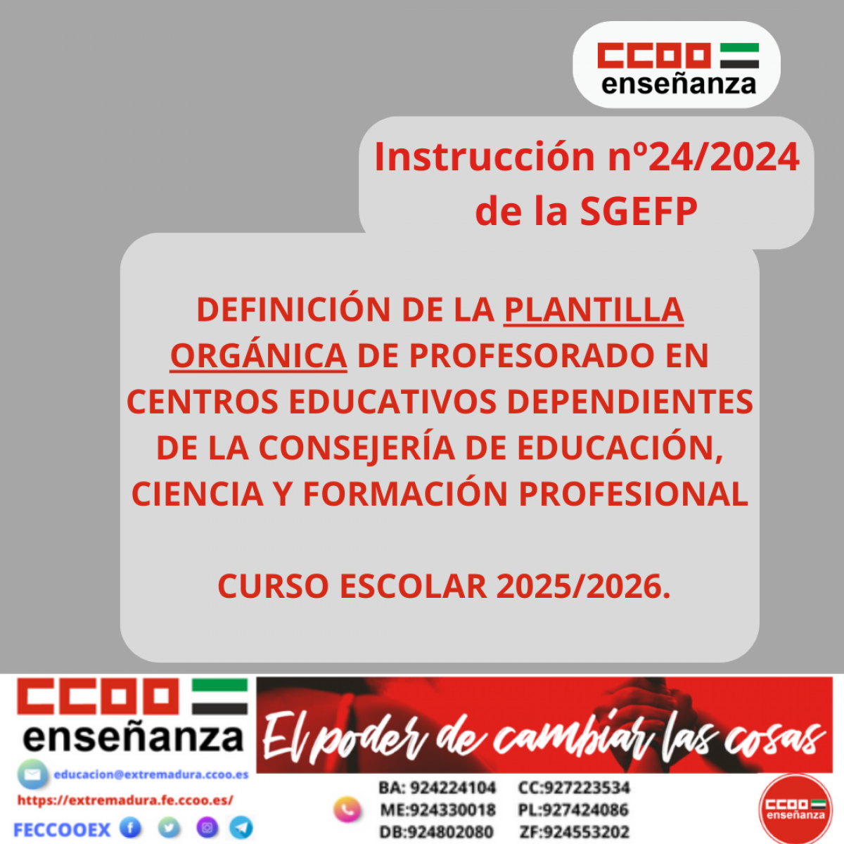 Instruccin definicin Plantilla Curso 2025/2026