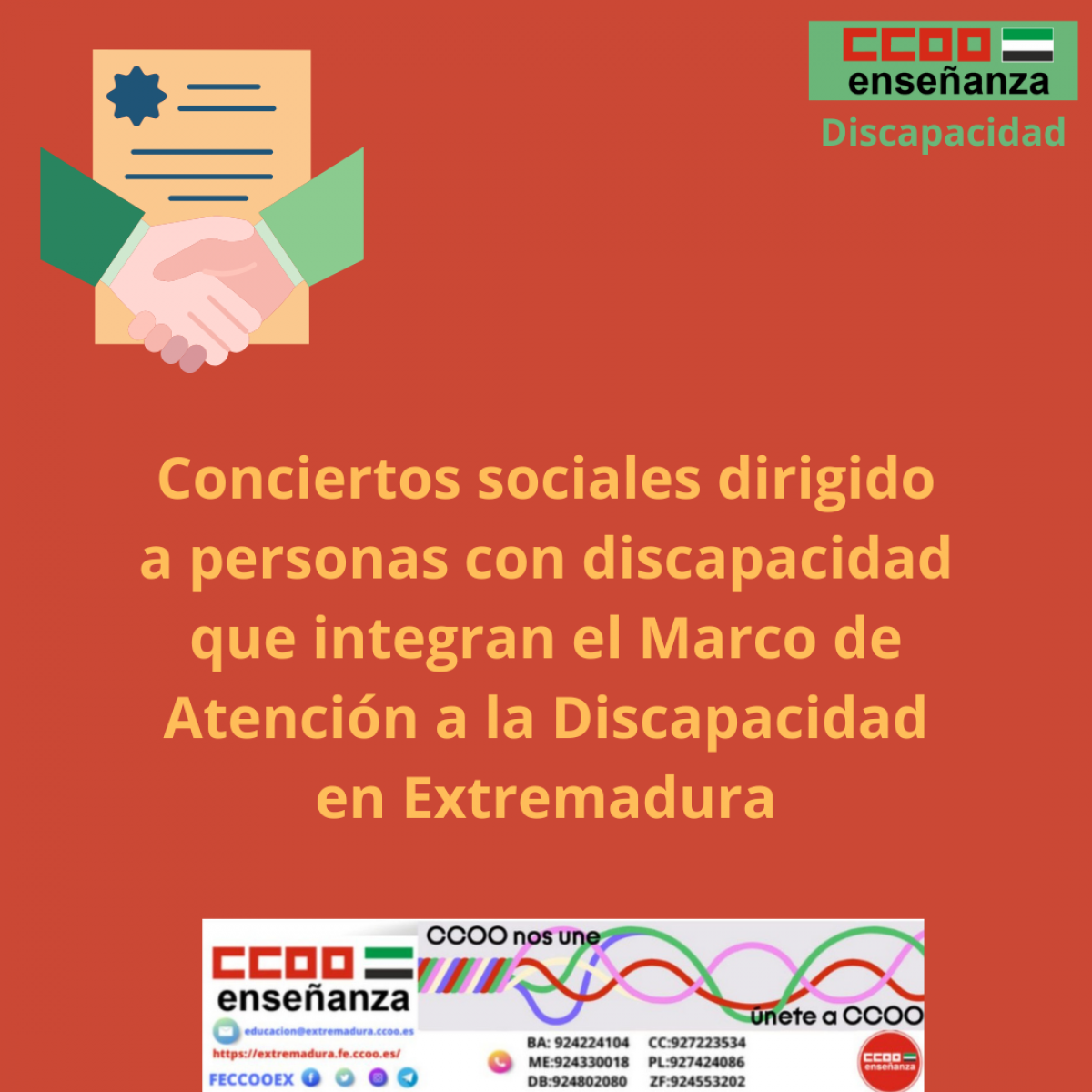 Conciertos sociales para personas con discapacidad