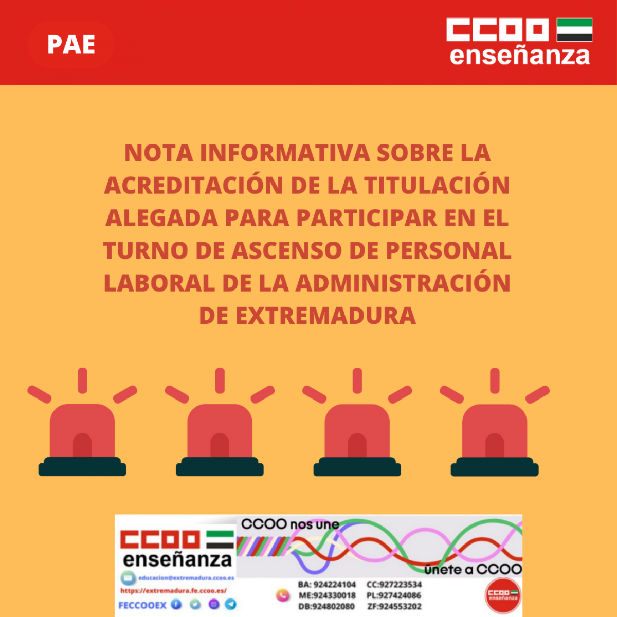 Nota informativa Acreditación de titulación