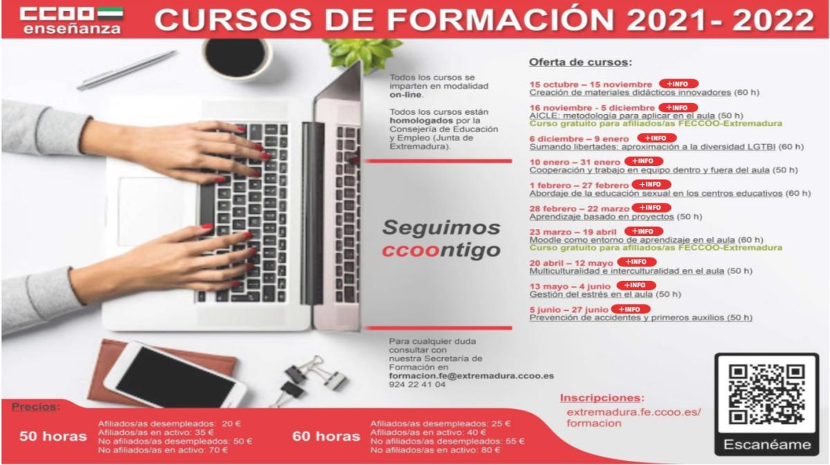 Cursos FECCOO-Extremadura 2021-2022