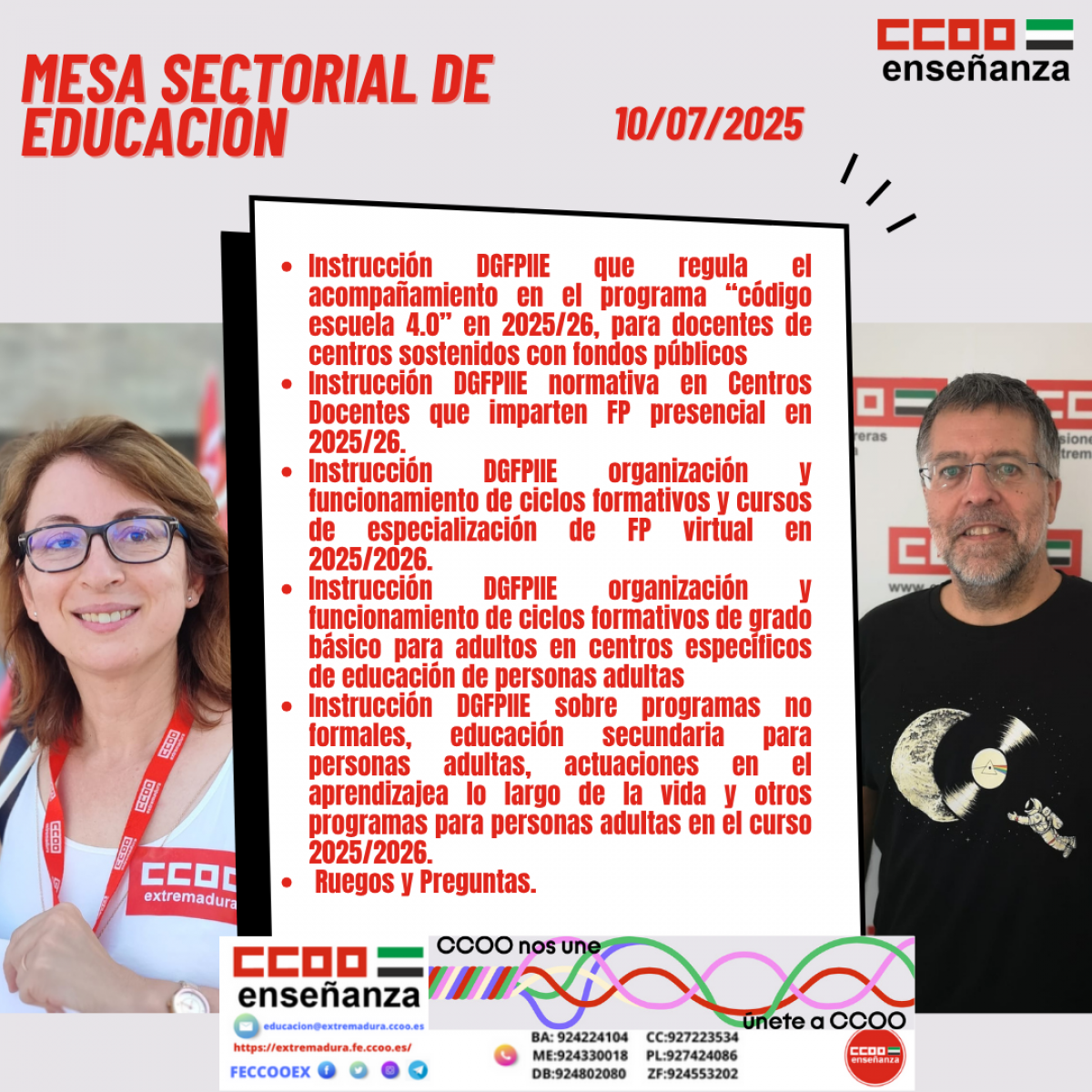 MESA SECTORIAL 10/07/2025