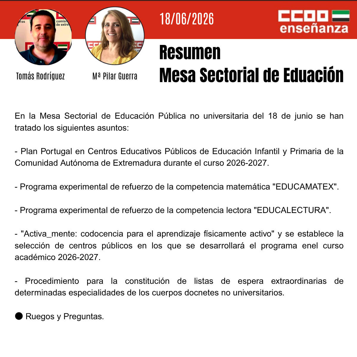 MSE 16 de junio de 2026