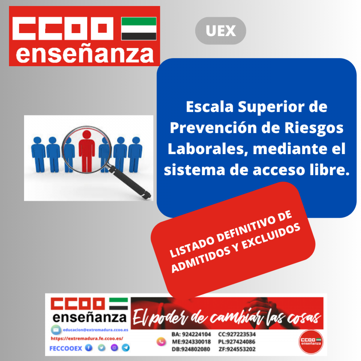 LISTADO DEFINITIVO ESCLAA SUPERIOR DE PREVENCION RIESGOS LABORALES UEX