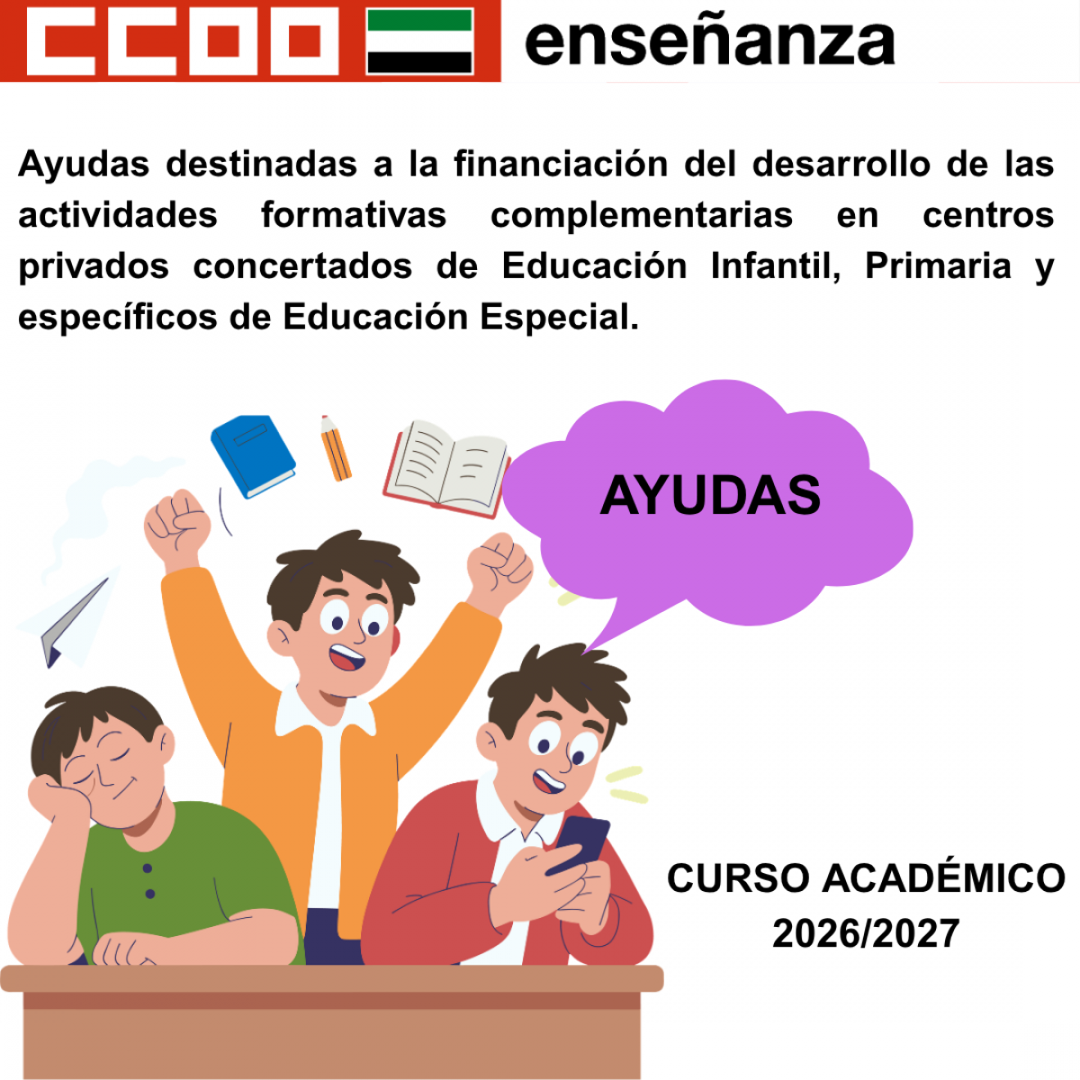 Ayudas en centros privados concertados