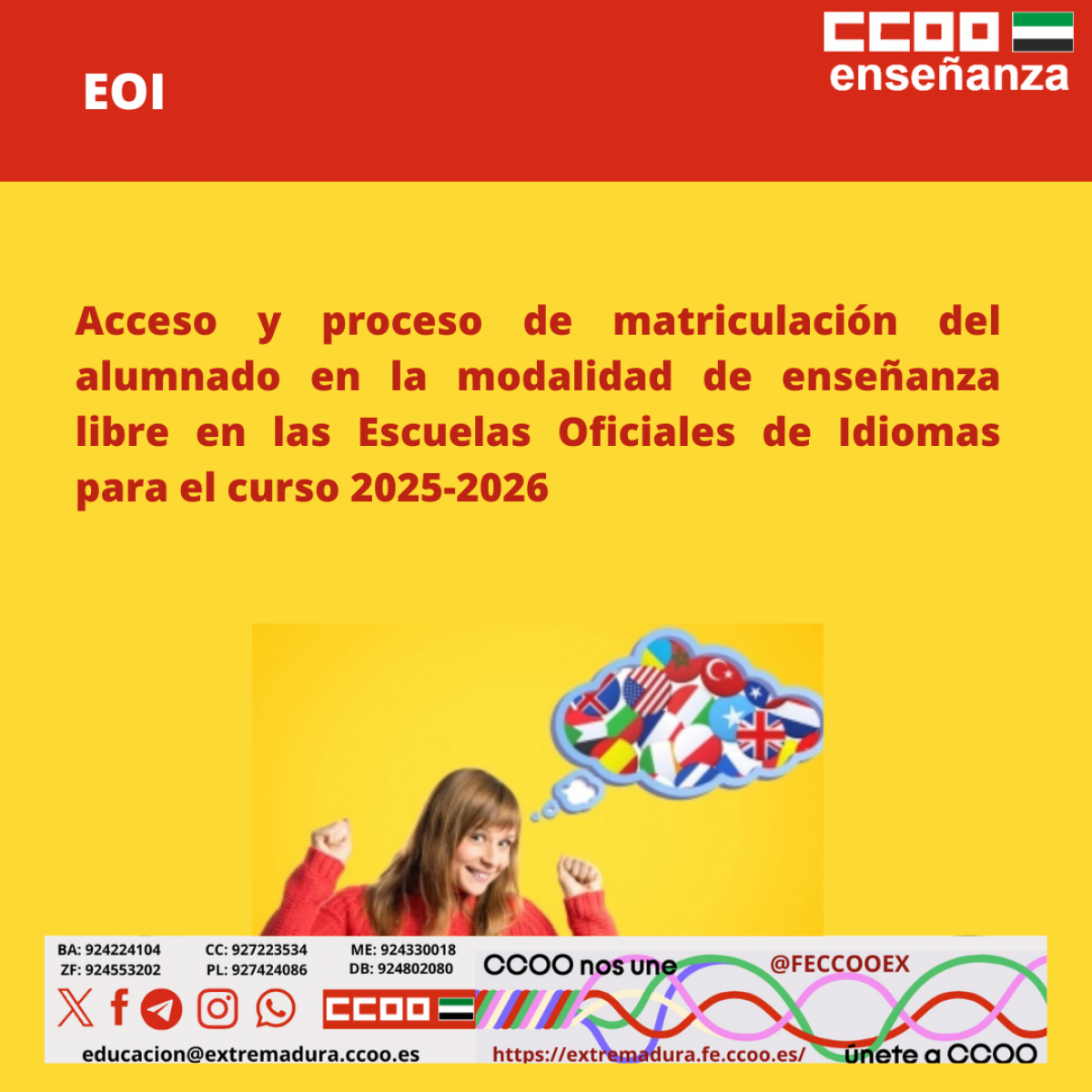 ACCESO Y PROCESO MATRICULACION LIBRE EOI