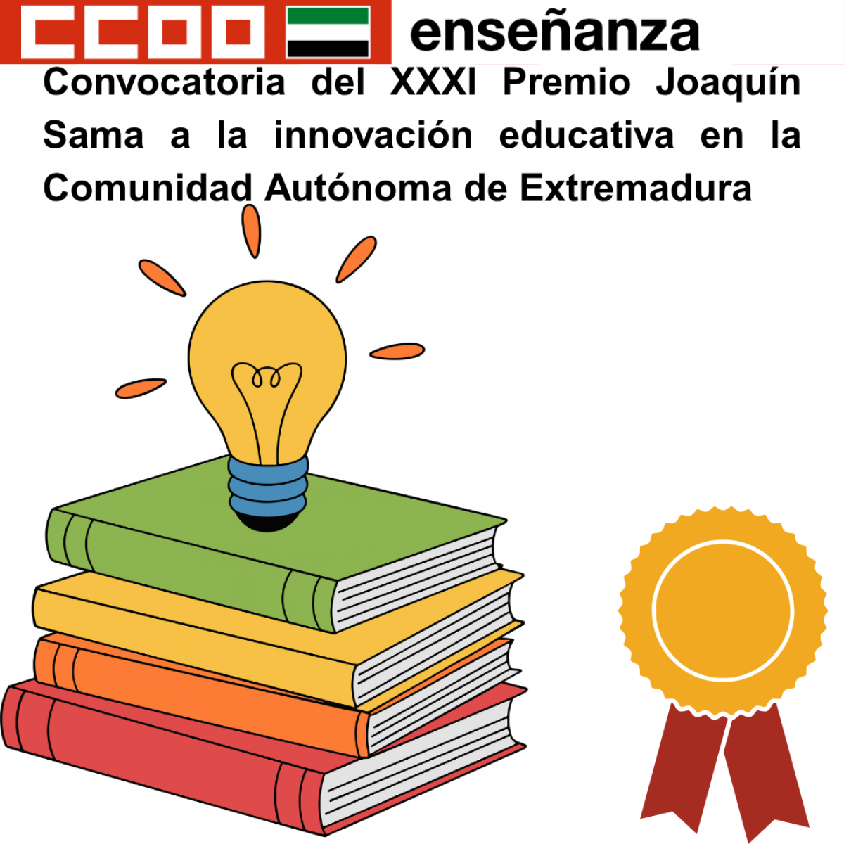 Convocatoria del XXXI Premio Joaquín Sama a la innovación educativa en la Comunidad Autónoma de Extremadura.