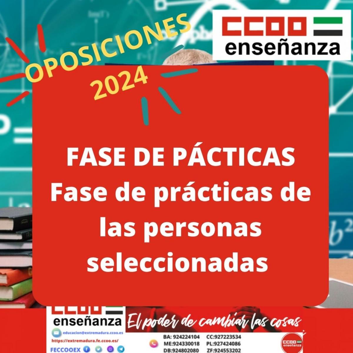 FASE PRACTICAS OPOS 2024