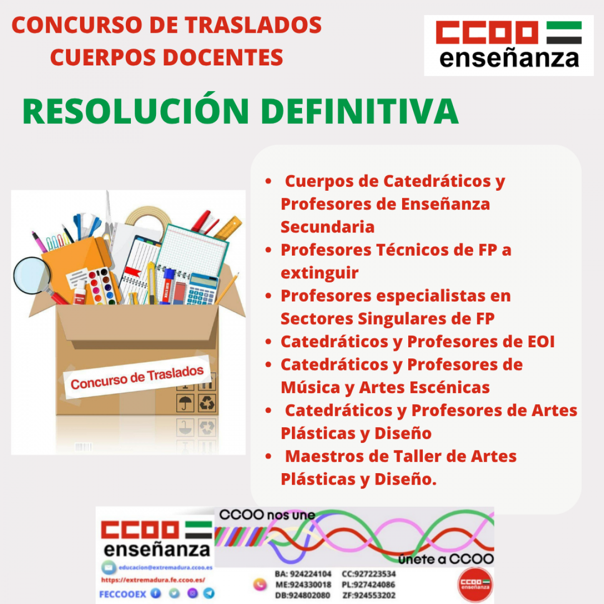 Resolucin definitiva Concurso Traslados 2024/2025