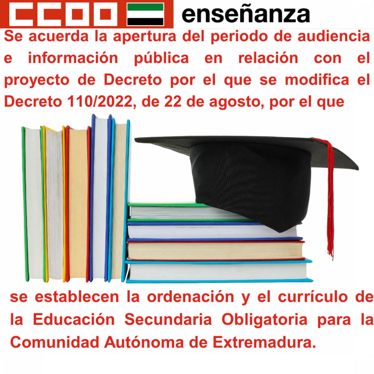 Se establecen la ordenación y el currículo de la Educación Secundaria Obligatoria para la Comunidad Autónoma de Extremadura