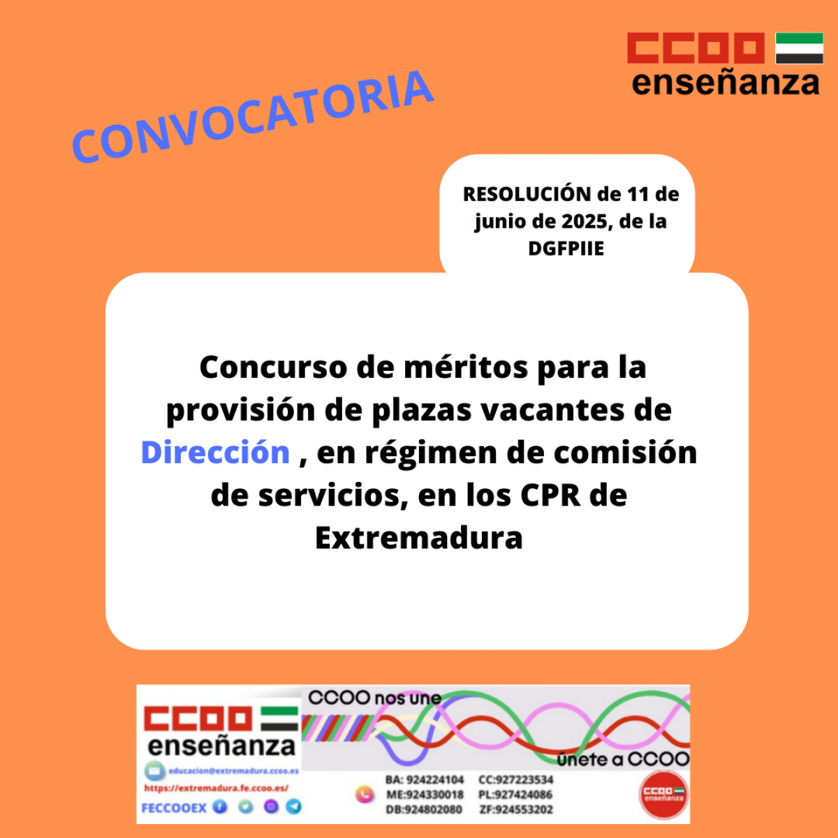 Convocatoria Direccin CPR