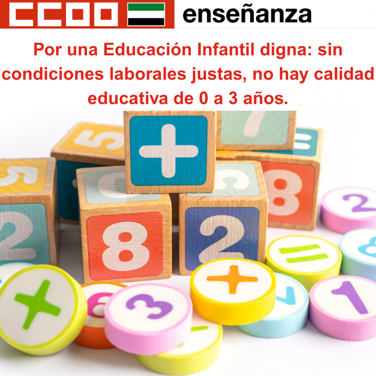 Por una Educación Infantil digna: sin condiciones laborales justas, no hay calidad educativa de 0 a 3 años.